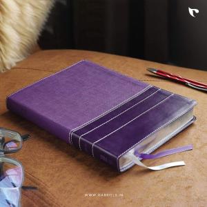 NIV, Thinline Bible, Large Print, Imitation Leather (Purple)