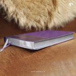 NIV, Thinline Bible, Large Print, Imitation Leather (Purple)