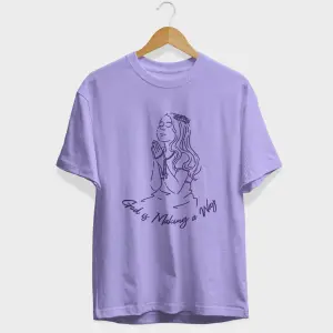 Praying Girl Half Sleeve T-Shirt