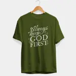 Always Keep God First Half Sleeve T-Shirt