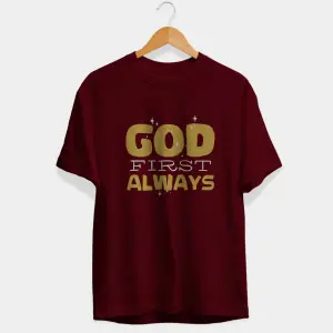 God First Always Half Sleeve T-Shirt