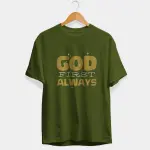 God First Always Half Sleeve T-Shirt