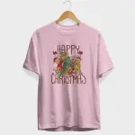 Happy Christmas Tree Half Sleeve T-Shirt