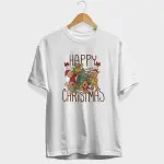 Happy Christmas Tree Half Sleeve T-Shirt