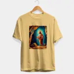 Jesus Portrait Half Sleeve T-Shirt