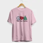 Peace Love Christmas Half Sleeve T-Shirt