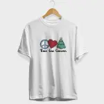 Peace Love Christmas Half Sleeve T-Shirt