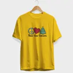 Peace Love Christmas Half Sleeve T-Shirt