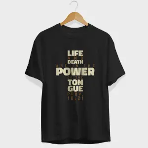 Power Of The Tongue Half Sleeve T-Shirt