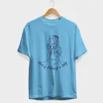 Praying Girl Half Sleeve T-Shirt