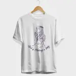 Praying Girl Half Sleeve T-Shirt