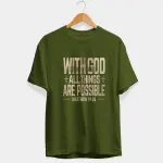 With God Half Sleeve T-Shirt