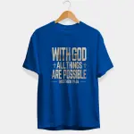 With God Half Sleeve T-Shirt